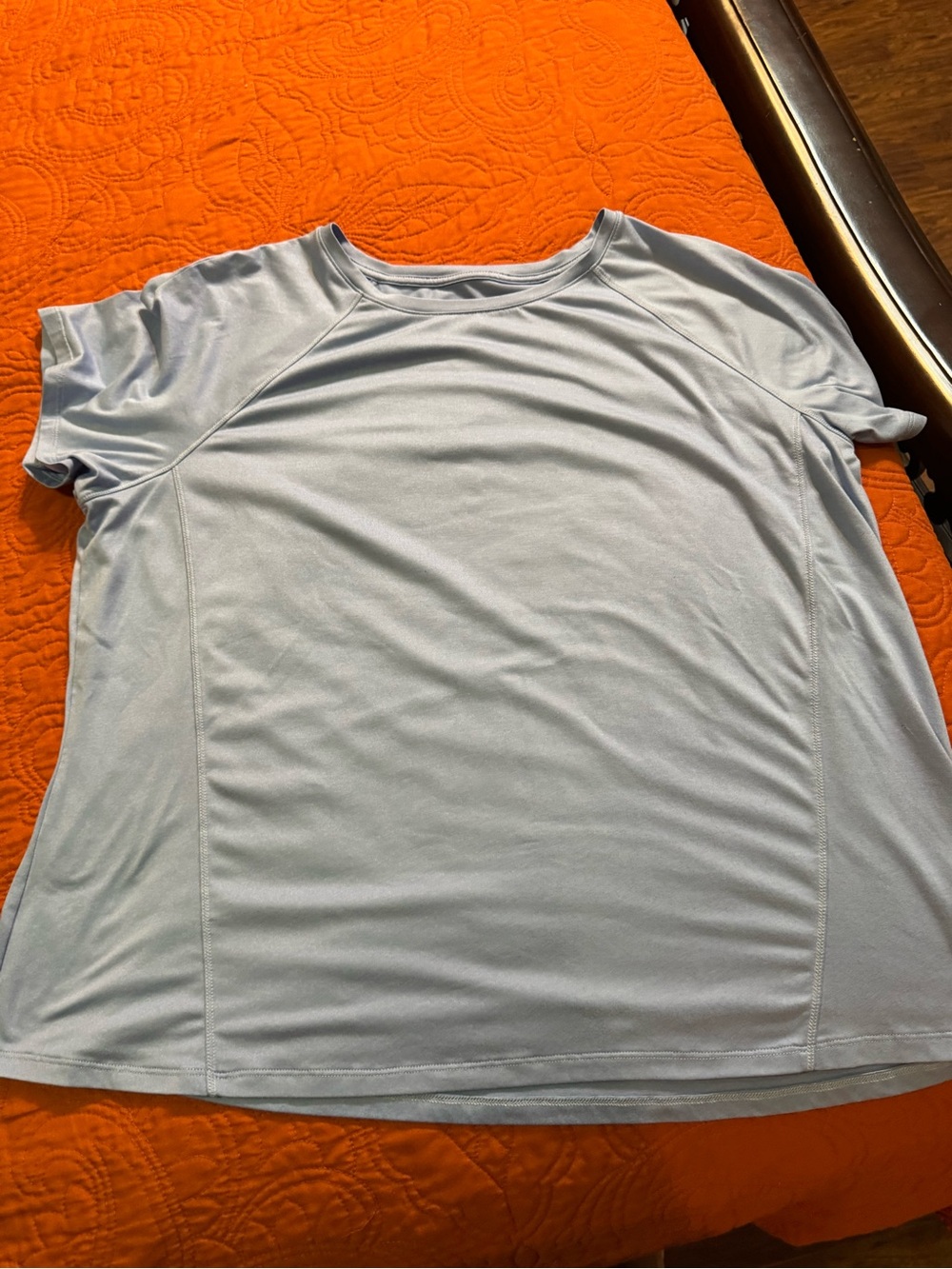 Athletic Works Light Blue Short-Sleeve Performance Tee